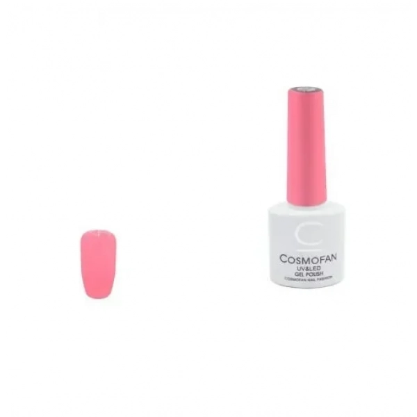 Ημιμόνιμο βερνίκι νυχιών no. 037 Smalto Gel Cosmofan UV&LED Gel Polish 7.5ml έντονο ροζ