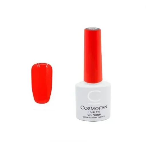 Ημιμόνιμο Βερνίκι Νυχιών No. 042 Smalto Gel Cosmofan Uv&Amp;Led Gel Polish 7.5Ml Κόκκινο