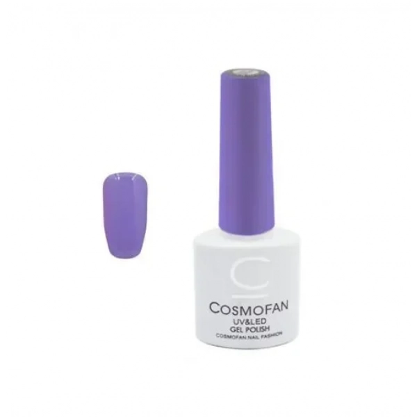 Ημιμόνιμο βερνίκι νυχιών no. 043 Smalto Gel Cosmofan UV&LED Gel Polish 7.5ml μωβ