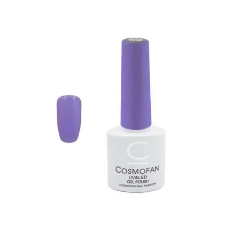 Ημιμόνιμο βερνίκι νυχιών no. 043 Smalto Gel Cosmofan UV&LED Gel Polish 7.5ml μωβ