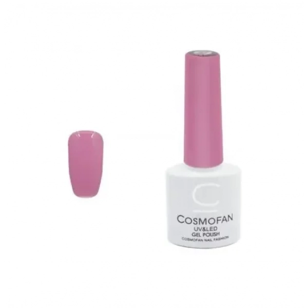 Ημιμόνιμο βερνίκι νυχιών no. 044 Smalto Gel Cosmofan UV&LED Gel Polish 7.5ml ροζ