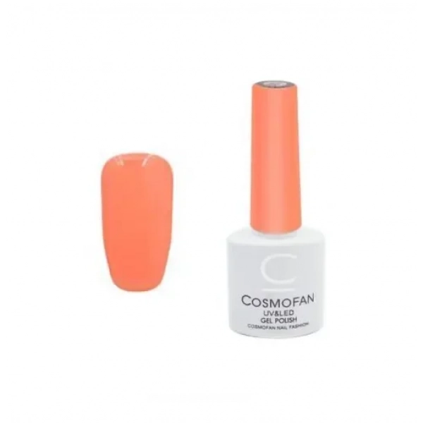Ημιμόνιμο βερνίκι νυχιών no. 047 Smalto Gel Cosmofan UV&LED Gel Polish 7.5ml ανοιχτό πορτοκαλί