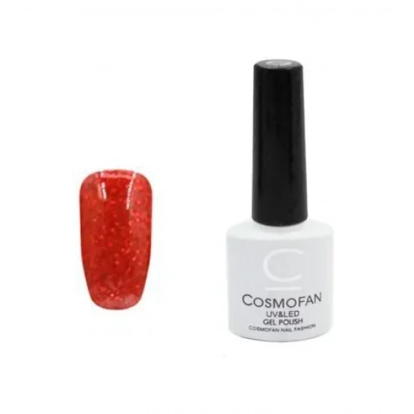 Ημιμόνιμο βερνίκι νυχιών no. 055 Smalto Gel Cosmofan UV&LED Gel Polish 7.5ml κόκκινο