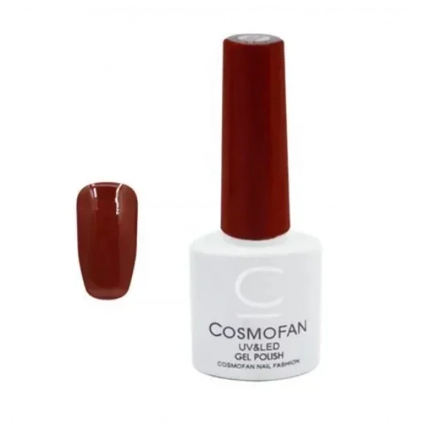 Ημιμόνιμο βερνίκι νυχιών no. 057 Smalto Gel Cosmofan UV&LED Gel Polish 7.5ml μπορντό