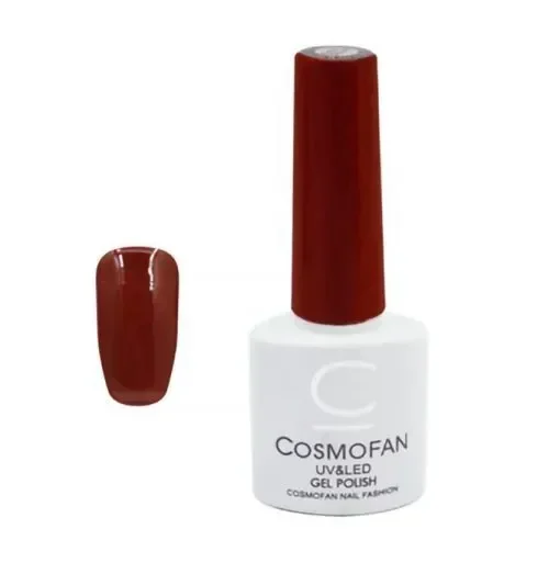 Ημιμόνιμο Βερνίκι Νυχιών No. 057 Smalto Gel Cosmofan Uv&Amp;Led Gel Polish 7.5Ml Μπορντό
