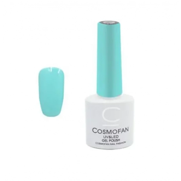 Ημιμόνιμο βερνίκι νυχιών no. 062 Smalto Gel Cosmofan UV&LED Gel Polish 7.5ml σιέλ