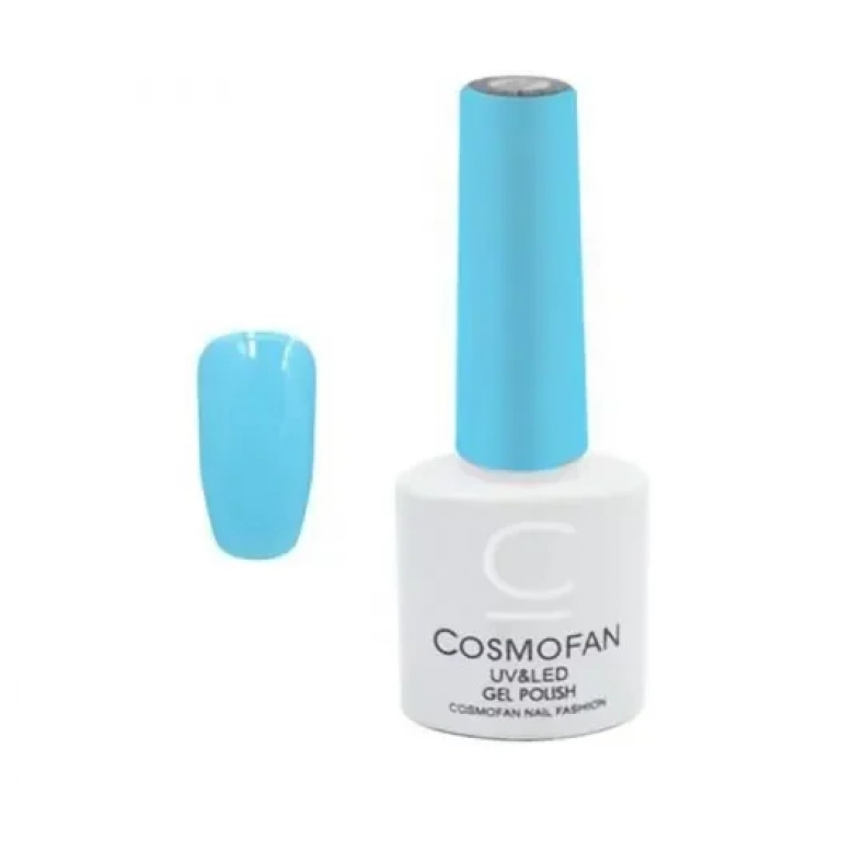 Ημιμόνιμο βερνίκι νυχιών no. 063 Smalto Gel Cosmofan UV&LED Gel Polish 7.5ml σιέλ