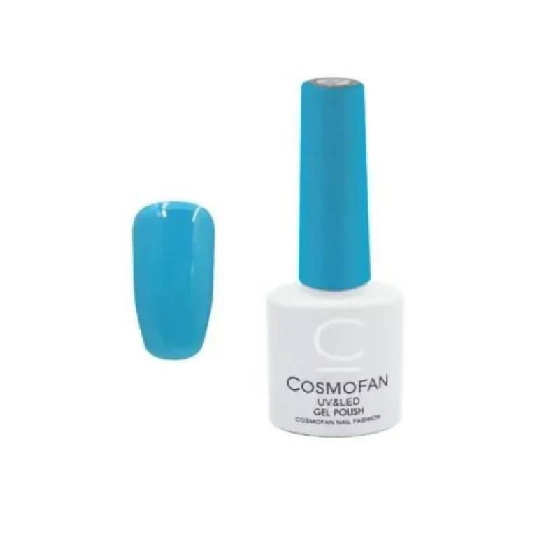 Ημιμόνιμο βερνίκι νυχιών no. 064 Smalto Gel Cosmofan UV&LED Gel Polish 7.5ml γαλάζιο