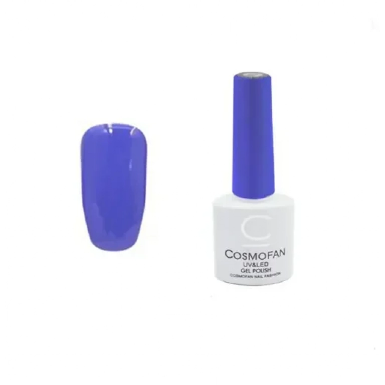 Ημιμόνιμο βερνίκι νυχιών no. 076 Smalto Gel Cosmofan UV&LED Gel Polish 7.5ml μωβ - μπλε