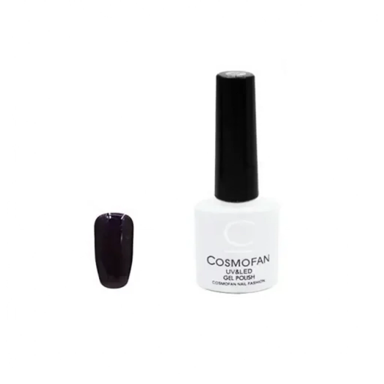 Ημιμόνιμο βερνίκι νυχιών no. 077 Smalto Gel Cosmofan UV&LED Gel Polish 7.5ml μωβ σκούρο