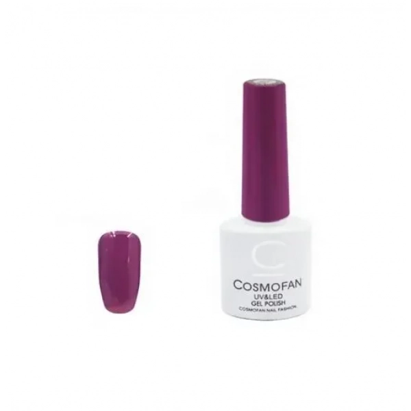 Ημιμόνιμο βερνίκι νυχιών no. 078 Smalto Gel Cosmofan UV&LED Gel Polish 7.5ml μωβ