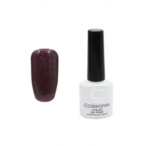 Ημιμόνιμο βερνίκι νυχιών no. 081 Smalto Gel Cosmofan UV&LED Gel Polish 7.5ml καφέ