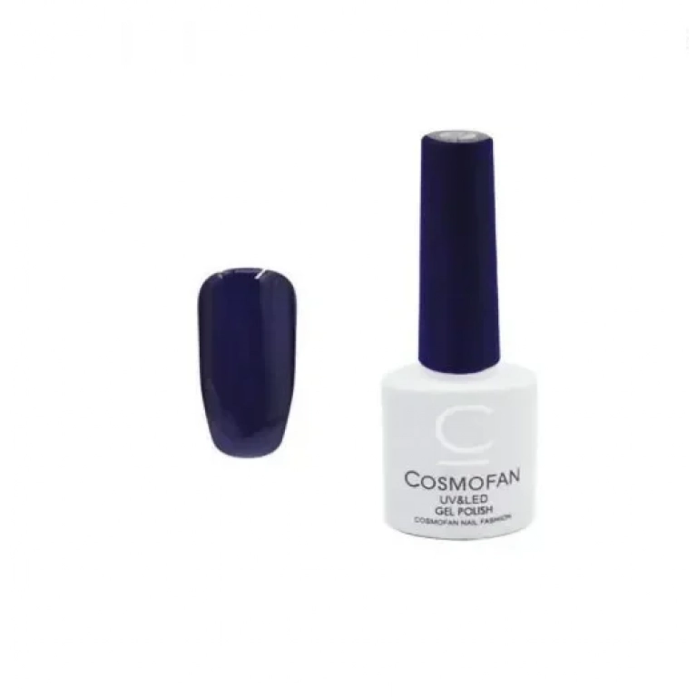 Ημιμόνιμο βερνίκι νυχιών no. 082 Smalto Gel Cosmofan UV&LED Gel Polish 7.5ml μπλε σκούρο