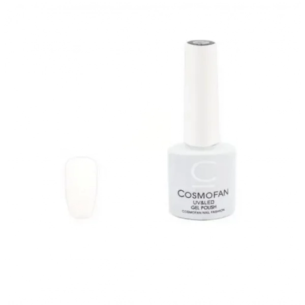 Ημιμόνιμο βερνίκι νυχιών no. 094 Smalto Gel Cosmofan UV&LED Gel Polish 7.5ml λευκό