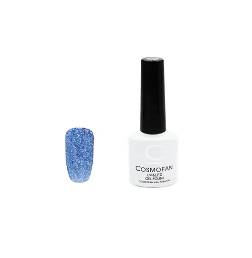 Ημιμόνιμο Βερνίκι Νυχιών No. 097 Smalto Gel Cosmofan Uv&Amp;Led Gel Polish 7.5Ml Μπλε