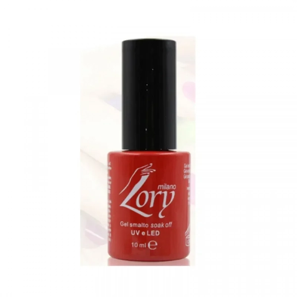 Ημιμόνιμο Βερνίκι Νυχιών no. 10 Smalto Gel Soak Off UV&LED 10ml Lory Milano Κόκκινο