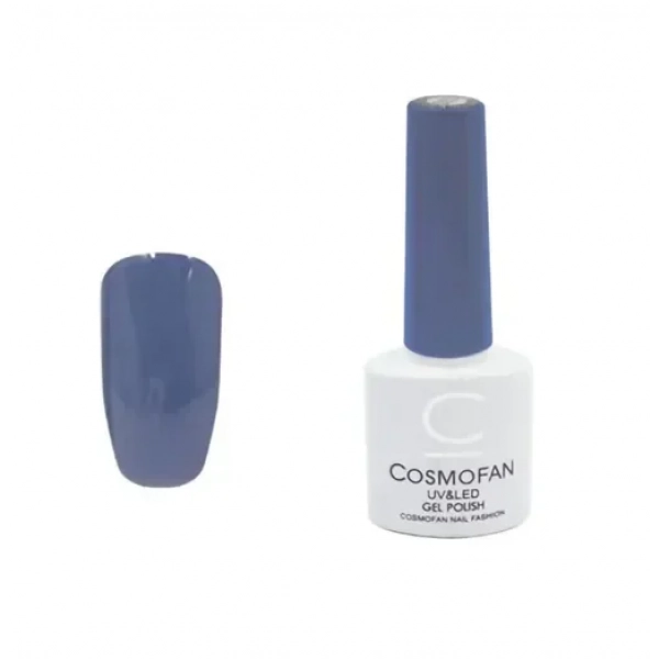 Ημιμόνιμο βερνίκι νυχιών no. 102 Smalto Gel Cosmofan UV&LED Gel Polish 7.5ml μπλε γκρι