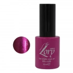 Ημιμόνιμο Βερνίκι Νυχιών no. 103 Smalto Gel Soak Off UV&LED 10ml Lory Milano Μωβ Ανοιχτό με Χρυσόσκονη