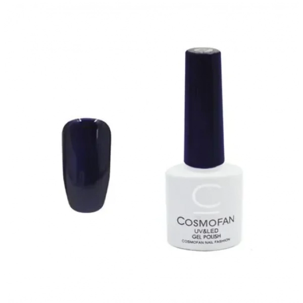 Ημιμόνιμο βερνίκι νυχιών no. 104 Smalto Gel Cosmofan UV&LED Gel Polish 7.5ml μπλε σκούρο