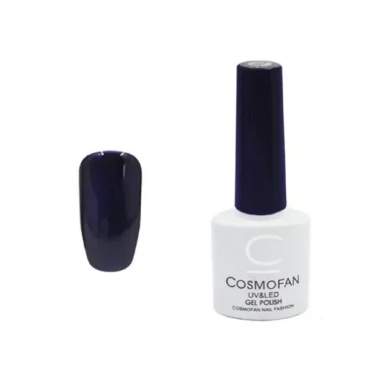 Ημιμόνιμο βερνίκι νυχιών no. 104 Smalto Gel Cosmofan UV&LED Gel Polish 7.5ml μπλε σκούρο