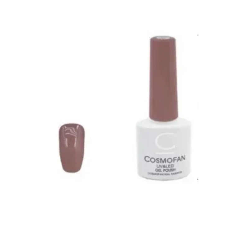Ημιμόνιμο βερνίκι νυχιών no. 110 Smalto Gel Cosmofan UV&LED Gel Polish 7.5ml καφέ μωβ