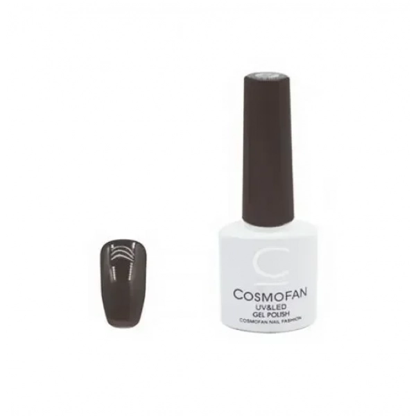 Ημιμόνιμο βερνίκι νυχιών no. 111 Smalto Gel Cosmofan UV&LED Gel Polish 7.5ml σκούρο καφέ