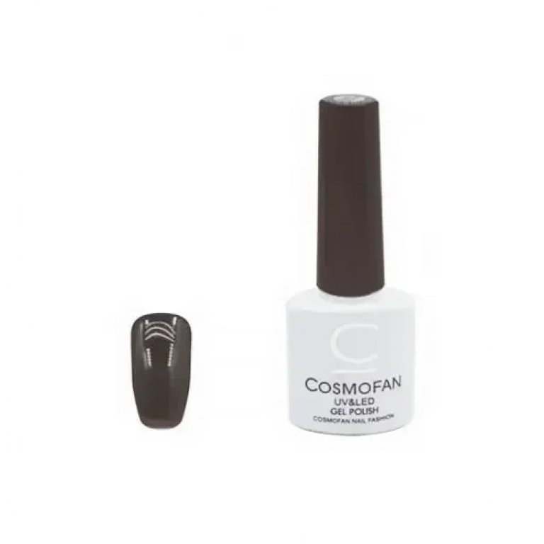 Ημιμόνιμο βερνίκι νυχιών no. 111 Smalto Gel Cosmofan UV&LED Gel Polish 7.5ml σκούρο καφέ