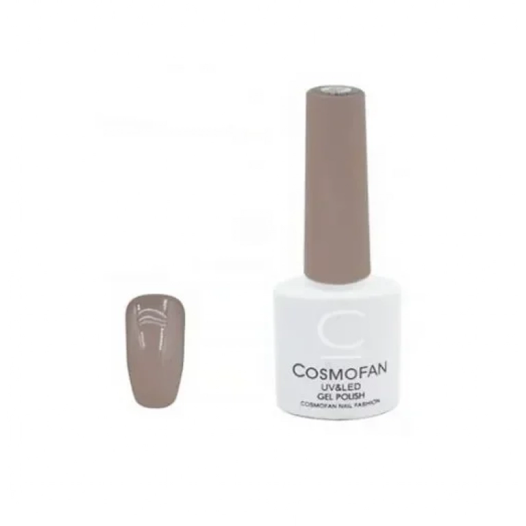 Ημιμόνιμο βερνίκι νυχιών no. 114 Smalto Gel Cosmofan UV&LED Gel Polish 7.5ml καφέ γκρι