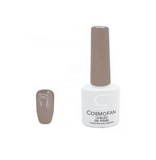 Ημιμόνιμο Βερνίκι Νυχιών No. 114 Smalto Gel Cosmofan Uv&Amp;Led Gel Polish 7.5Ml Καφέ Γκρι