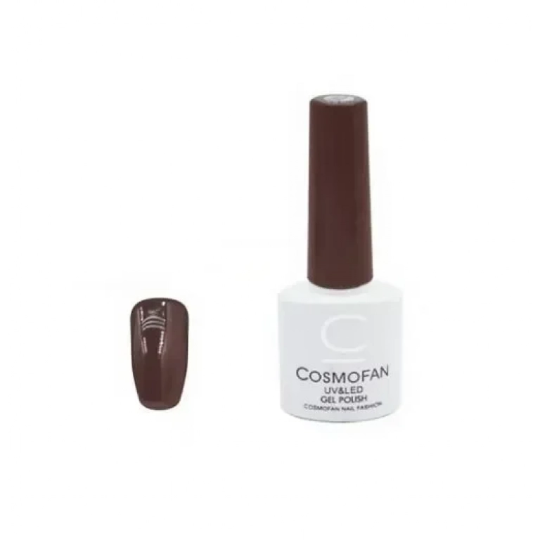 Ημιμόνιμο βερνίκι νυχιών no. 117 Smalto Gel Cosmofan UV&LED Gel Polish 7.5ml καφέ