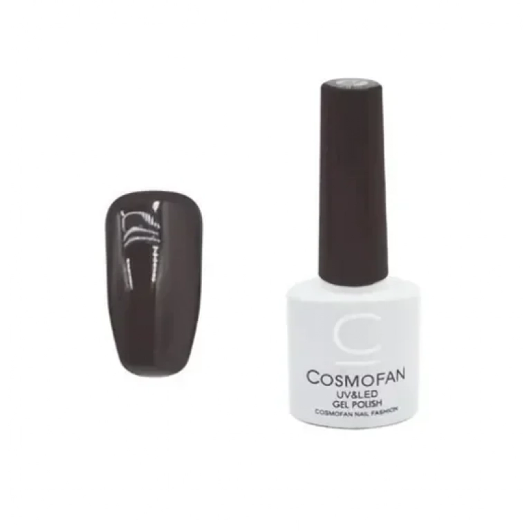 Ημιμόνιμο βερνίκι νυχιών no. 119 Smalto Gel Cosmofan UV&LED Gel Polish 7.5ml σκούρο καφέ
