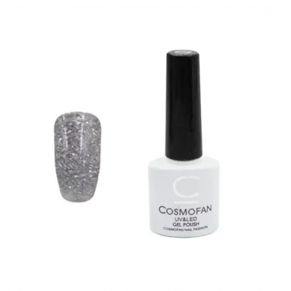 Ημιμόνιμο βερνίκι νυχιών no. 125 Smalto Gel Cosmofan UV&LED Gel Polish 7.5ml γκρι