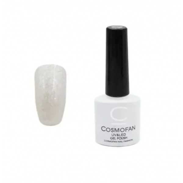 Ημιμόνιμο βερνίκι νυχιών no. 127 Smalto Gel Cosmofan UV&LED Gel Polish 7.5ml λευκό
