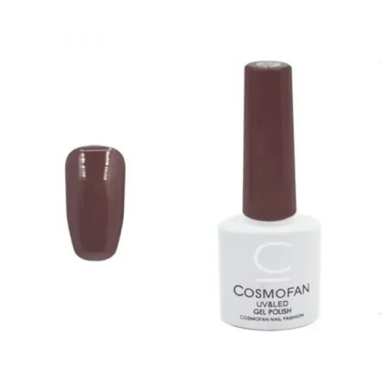 Ημιμόνιμο βερνίκι νυχιών no. 133 Smalto Gel Cosmofan UV&LED Gel Polish 7.5ml καφέ