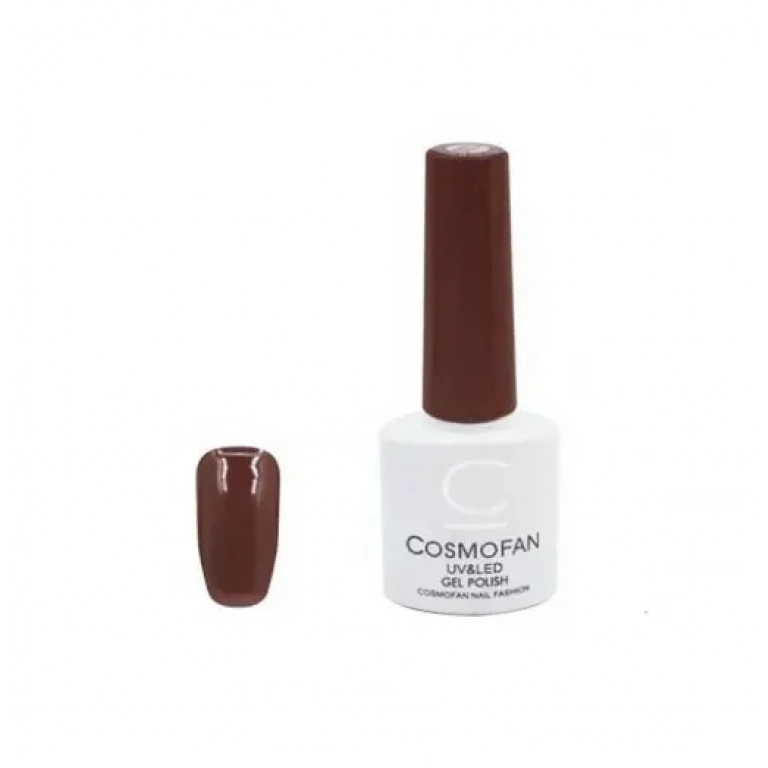 Ημιμόνιμο βερνίκι νυχιών no. 134 Smalto Gel Cosmofan UV&LED Gel Polish 7.5ml καφέ