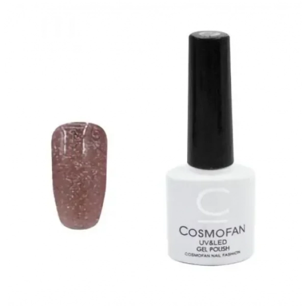 Ημιμόνιμο βερνίκι νυχιών no. 138 Smalto Gel Cosmofan UV&LED Gel Polish 7.5ml καφέ