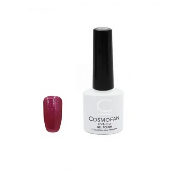Ημιμόνιμο βερνίκι νυχιών no. 140 Smalto Gel Cosmofan UV&LED Gel Polish 7.5ml μπορντό