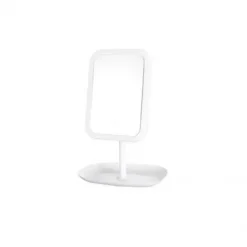 Καθρέπτης μακιγιάζ επιτραπέζιος με LED φωτισμό 14x29cm 93315 λευκό