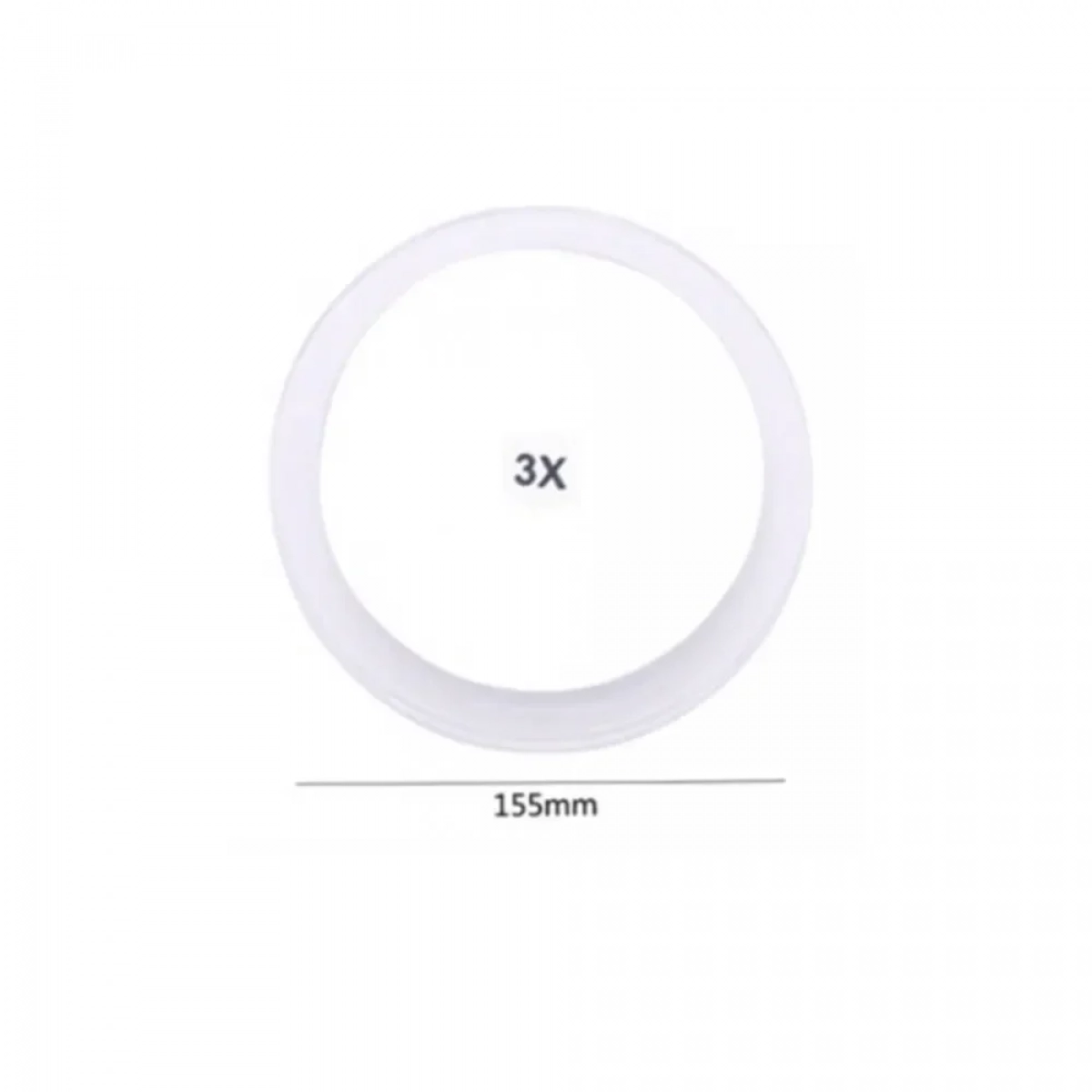 Καθρέπτης μακιγιάζ με μεγέθυνση 3x 155mm 93337