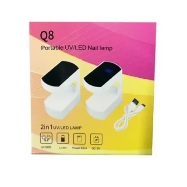 Mini φουρνάκι νυχιών 99371 Q8 λευκό