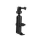 Motowolf Βάση αλουμινίου για Action Camera/GoPro με βάση για τιμόνι ή κάγκελα μοτοσυκλέτας 360 μοιρών 3519MDL