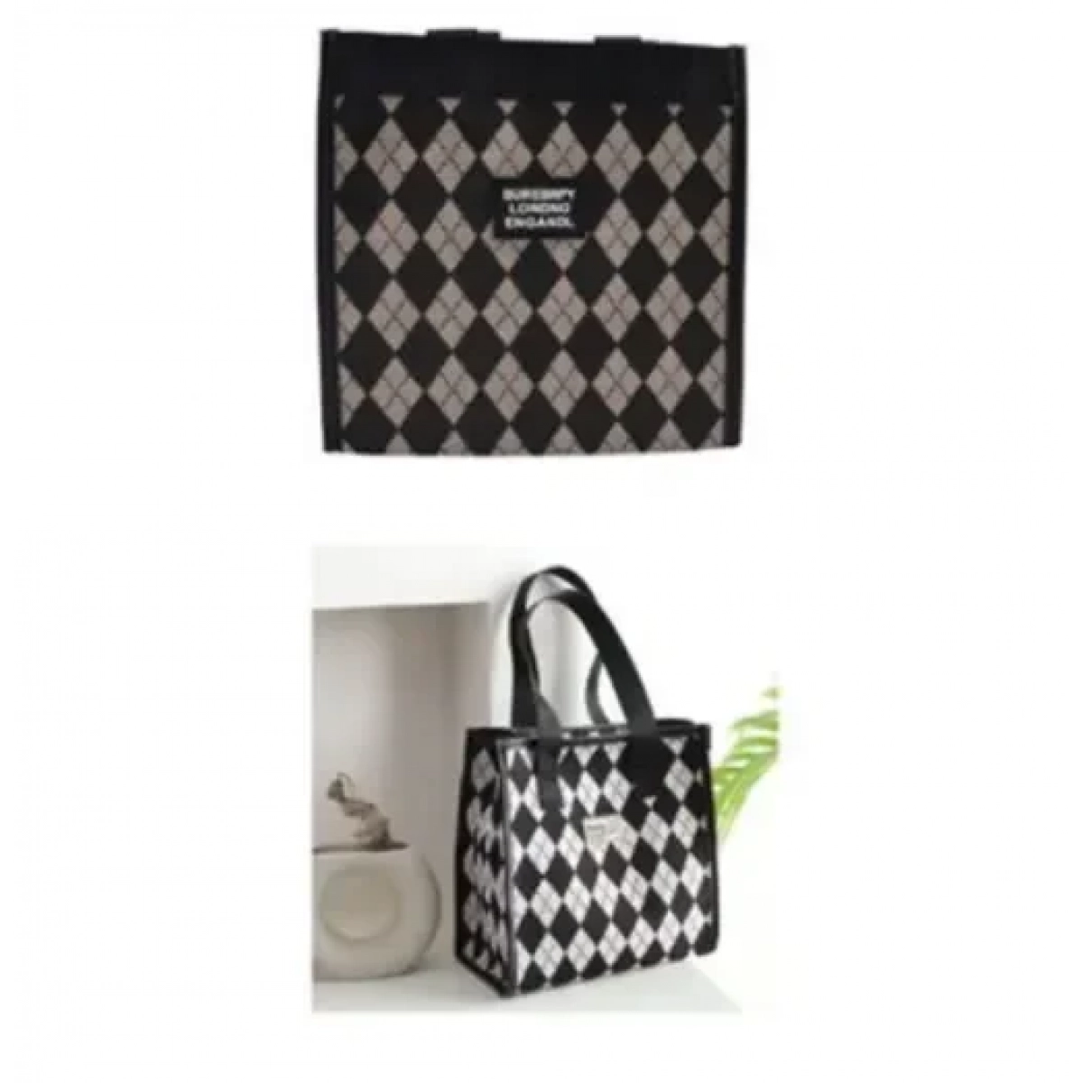 Νεσεσέρ για οργάνωση καλλυντικών 12x22x21cm 81853 ασπρόμαυρο - Image 2