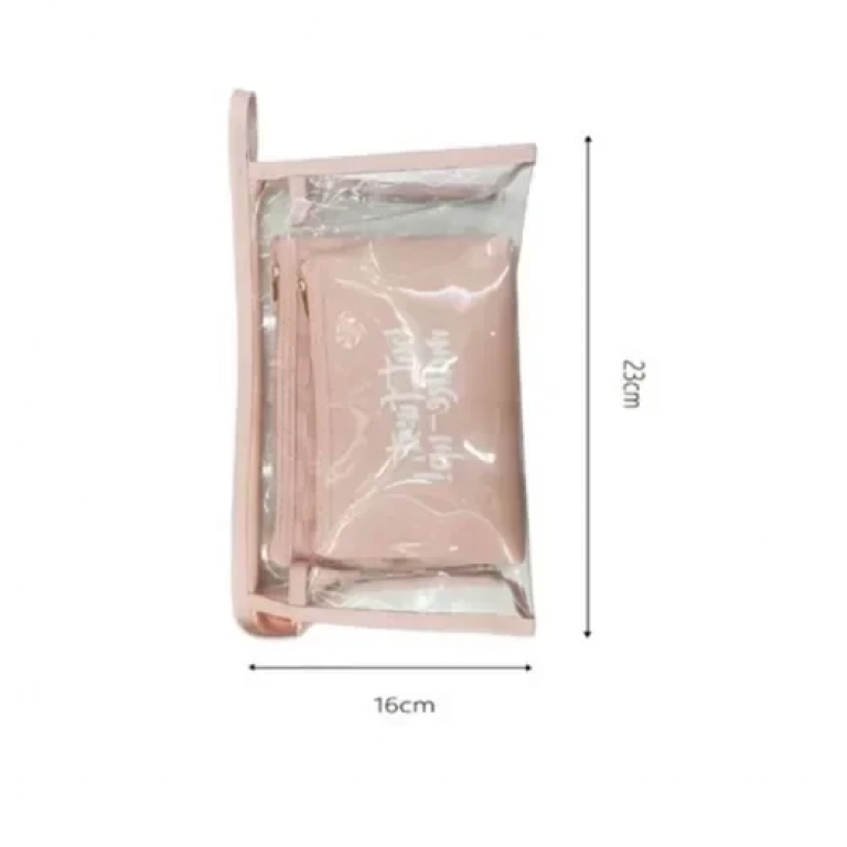 Νεσεσέρ για οργάνωση καλλυντικών 16x23cm 81859 ροζ