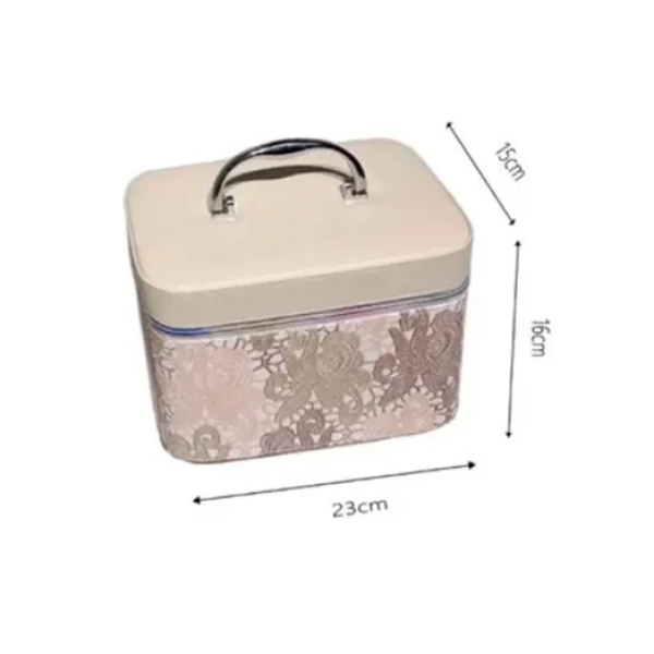 Νεσεσέρ για οργάνωση καλλυντικών 23x16x15cm 99956 μπεζ