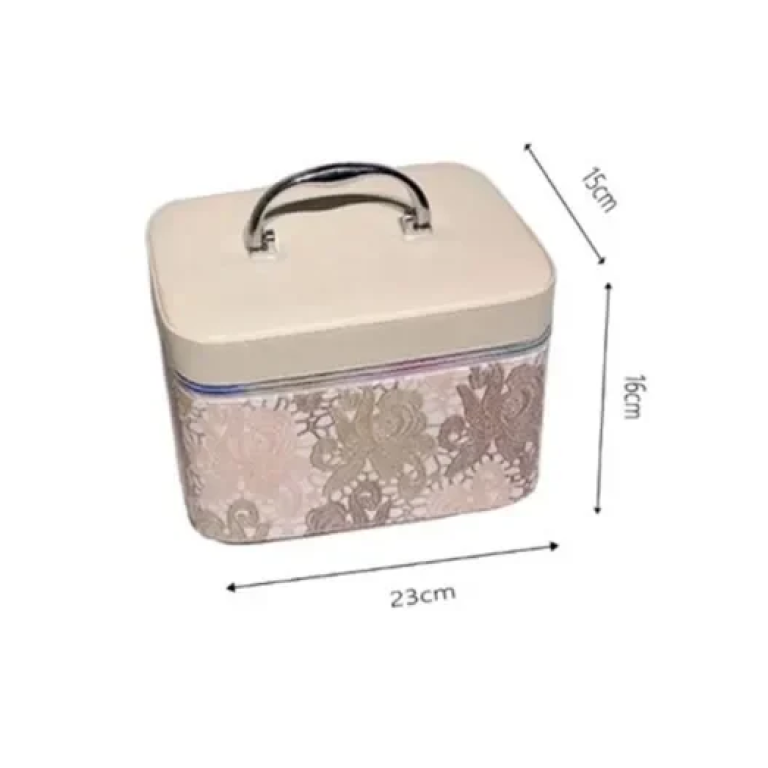 Νεσεσέρ για οργάνωση καλλυντικών 23x16x15cm 99956 μπεζ