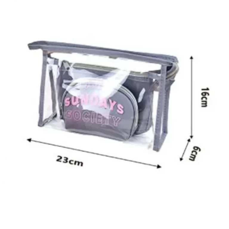 Νεσεσέρ για οργάνωση καλλυντικών 23x6x16cm 81860 γκρι