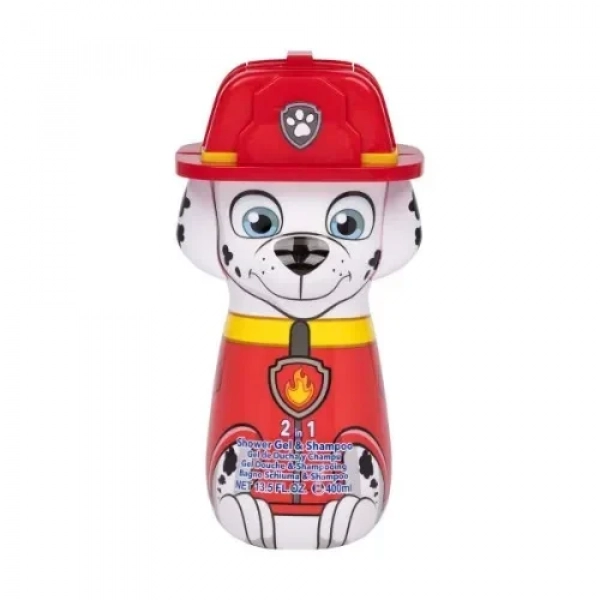 Cosmi Premium Παιδικό Αφρόλουτρο & Σαμπουάν 2 σε 1 2D Paw Patrol 400ml Marshall