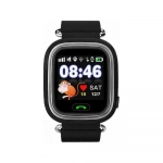 Παιδικό Smartwatch με GPS και Καουτσούκ/Πλαστικό Λουράκι μαύρο Q90 - Image 2