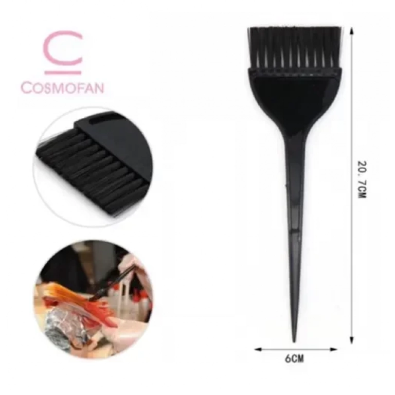Πινέλο βαφής μαλλιών 20.7x6cm Cosmofan μαύρο 98252