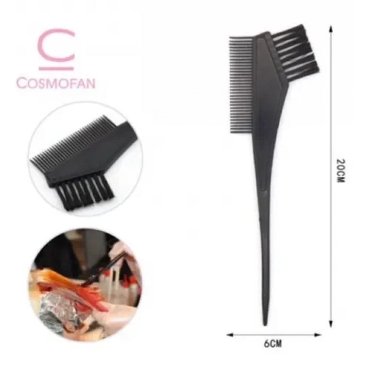 Πινέλο βαφής μαλλιών 20x6cm Cosmofan μαύρο 98253